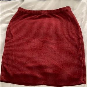 Red hollister skirt